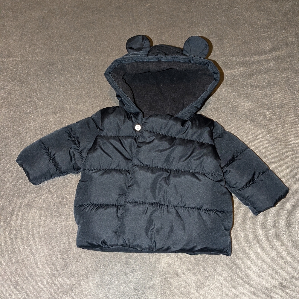 Old Navy Blue Puffer Jacket | Water-Resistant & Cozy - Picture 2 of 5